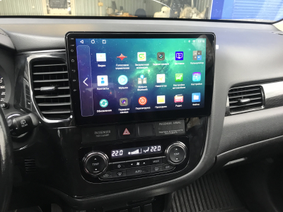 Автомагнитола штатная с 2K экраном RedPower 71156 Slim на Android 10 для Mitsubishi Outlander 2012+