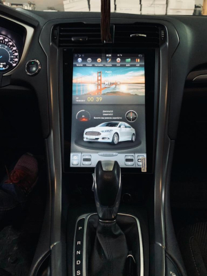 Магнитола Tesla для Ford Mondeo 5 2015+ климат Carmedia ZF-1201-S3 Android 8.1 TESLA