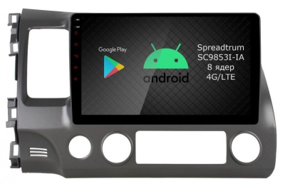 Штатная магнитола Roximo 2K / RI-1911 для Honda Civic 8 2006-2012 на Android 12 (8/128Gb)