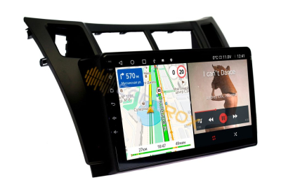 Штатная магнитола Toyota Vitz 2005-2010 черный на Android 11 - Cardrox CD-4776M