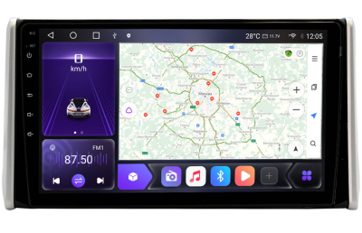 Штатная магнитола для Toyota Rav4 2019-2022 на Android 10, DSP, HDMI, Интерьерная подсветка  - Carmedia OL-1684-D
