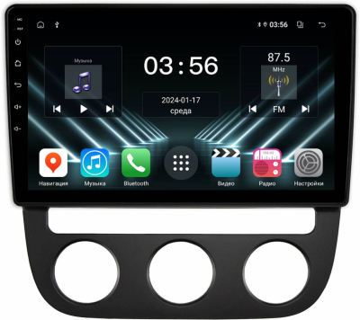 Штатная магнитола для Volkswagen Jetta 2005-2011 на Android 13 - FarCar (D/DX3228M климат)