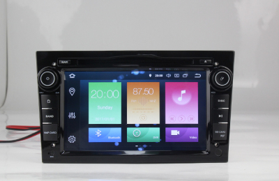 Штатное головное устройство Opel Astra H, Vectra С, Corsa D, Antara, Vivaro, Meriva, Zafira (черный лак) на Android 10 Carmedia MKD-7408-P30-b