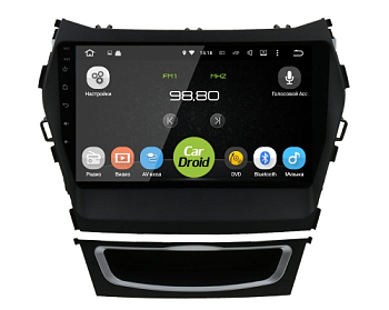 Штатная магнитола CarDroid RD-2019F для Hyundai SantaFe 3 ,  ix45 (Android 10)