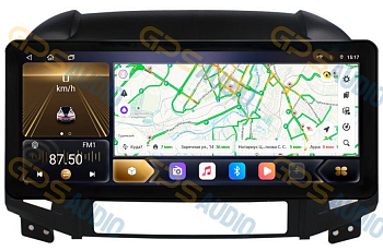 Штатная магнитола 12-14,6" для Hyundai Santa Fe 2006-2012 (рамка 3 и 4 кнопки) (стиль LUX ONE) - Carmedia OL-9717