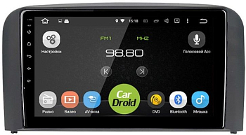 Штатная магнитола CarDroid RD-3802F для Volvo S80, 1998-2006 (Android 10)