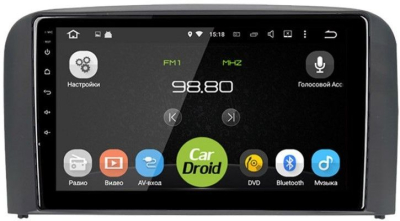 Штатная магнитола CarDroid RD-3802F для Volvo S80, 1998-2006 (Android 10)