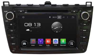 Штатное головное устройство Android 7.1 Newsmy KD-8001-P3-7-b черный для MAZDA 6 2007-2012