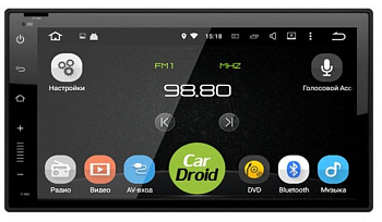 Универсальная магнитола Roximo CarDroid RD-1005D 2DIN slim 7 дюймов (Android 9.0) DSP