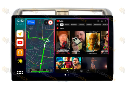 Штатная магнитола Toyota Prado 150 2010-2013 левый руль (для авто без круга) на Android 10, DSP, 4G, IPS, Carplay - Cardrox CD-4010-13 (11-13 дюймов)