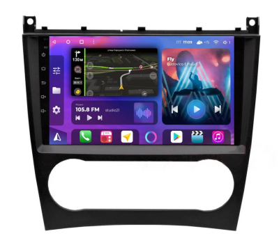 Штатная магнитола для Mercedes-Benz C-class W203 2004-2008 на Android 13, QLED/2K, 4G - FarCar S500 Plus (1262M)