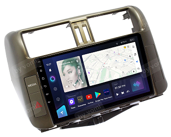 Штатная магнитола TEYES CC3L/CC3/CC3 2K для Toyota Prado 150 2010-2013 (2K/QLED) для комплектации с круговым обзором на Android 10 TEYES-CC3-593R9