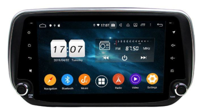 Штатное головное устройство Hyundai Santa Fe 2018+ на Android 9.0 Carmedia KD-9401-P6
