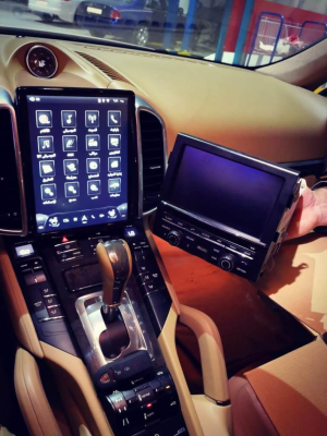 Штатное головное устройство Tesla для Porsche Cayenne 2011-2015 на Android 7.1 Carmedia NH-1004