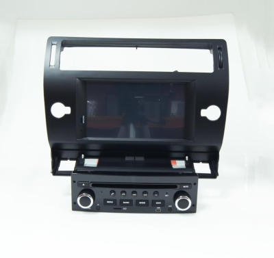 Штатное головное устройство для Citroen C4 2004-2011 черный на Android 8.1 Carmedia KR-7066-b-S9