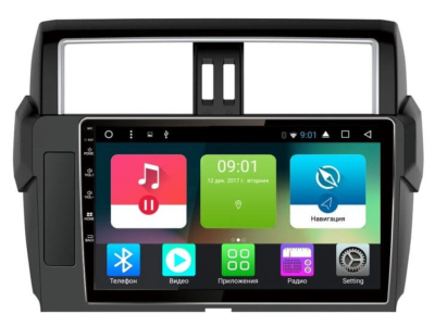 Головное устройство 10 дюймов TOYOTA Land Cruiser Prado 150 2013-2016 на Android 7.1 CARMEDIA TP-TY008