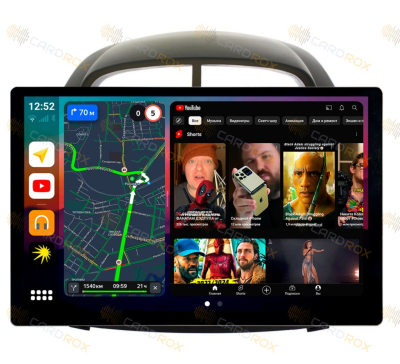Штатная магнитола Toyota Passo 2004-2010 на Android 10, DSP, 4G, IPS, Carplay - Cardrox CD-4351-13 (11-13 дюймов)