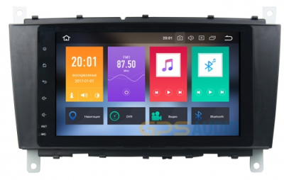 Штатное головное устройство для MERCEDES G-класс W463 2007-2012, C-класс W203 2004-2007, CLK, CLC, SLK на Android 8.0 Carmedia KDO-8225