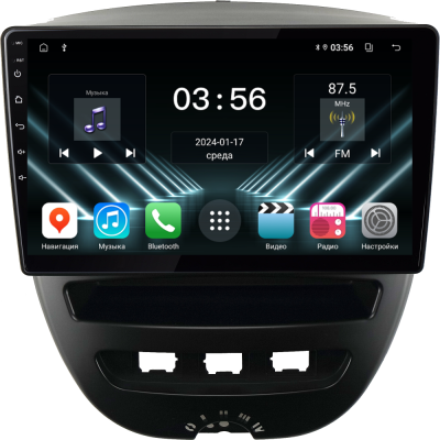 Штатная магнитола для Peugeot 107, Toyota Aygo, Citroen C1 2005-2014 на Android 13 - FarCar (D/DX3072M)