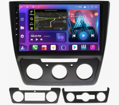 Штатная магнитола для Skoda Yeti 2013-2017 (кондиционер) на Android 13, QLED/2K, 4G - FarCar S500 Plus (1225M)