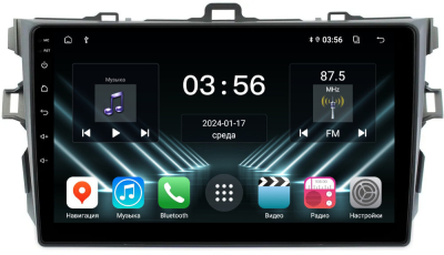 Штатная магнитола для Toyota Corolla 2007-2012 на Android 13 - FarCar (D/DX063M)