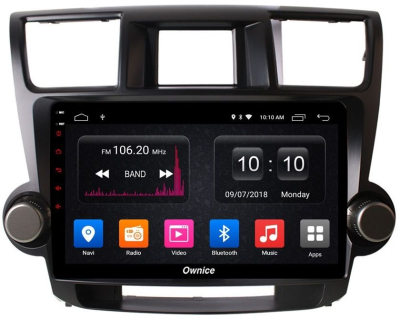 Штатная магнитола Ownice G30 S1616J для Toyota Highlander, 2009 (Android 9.0)