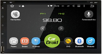 Универсальная 2DIN магнитола Roximo CarDroid RD-1004D (Android 9.0) DSP