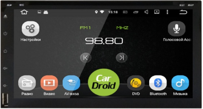 Универсальная 2DIN магнитола Roximo CarDroid RD-1004D (Android 9.0) DSP