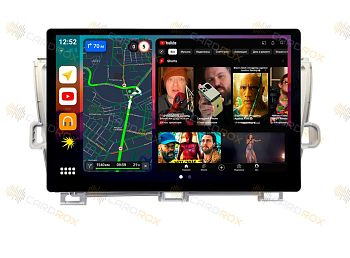 Штатная магнитола Toyota Prius 30 2009-2015, правый руль, серебро на Android 10, DSP, 4G, IPS, Carplay - Cardrox CD-4139-13-RS (11-13 дюймов)
