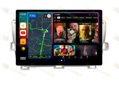 Штатная магнитола Toyota Prius 30 2009-2015, правый руль, серебро на Android 10, DSP, 4G, IPS, Carplay - Cardrox CD-4139-13-RS (11-13 дюймов)