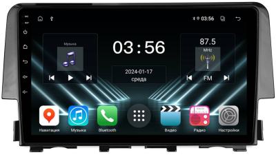 Штатная магнитола для Honda Civic 2016-2021 на Android 13 - FarCar (D/DX3232M)