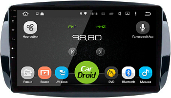 Штатная магнитола Roximo CarDroid RD-2509F для Smart Fortwo 3, Forfour 2, 2014-2022 (Android 10) DSP