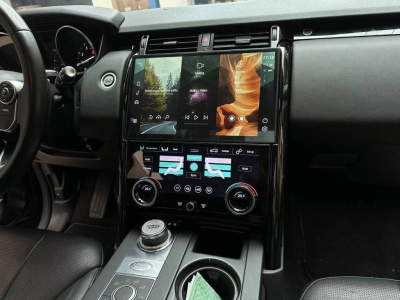 Монитор 13,3" Land Rover Discovery 5 2017-2020 экран 13.3" + панель климата (вместо заводского экрана 8" без кнопки OPEN) на Android 13 - Radiola RDL-1755 Low