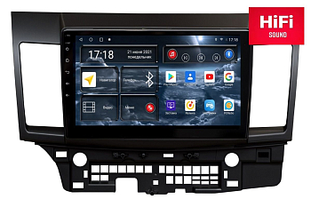 Автомагнитола штатная Redpower 75037 на Android 10 для для Mitsubishi Lancer X (2007-2012)