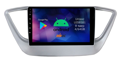 Штатная магнитола для Hyundai Solaris, 2017+ (простые комплектации) на Android 14 - Airoc RMN-2011