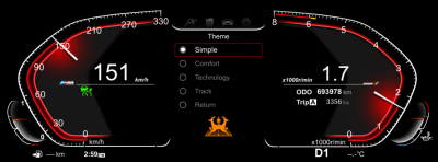 Приборная панель для BMW 7 серии E65/E66 (2004-2008) - Radiola RDL-1303