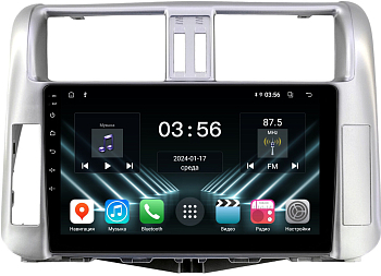 Штатная магнитола для Toyota Land Cruiser Prado 150 2009-2013 на Android 13 - FarCar (D/DX065M серебро)