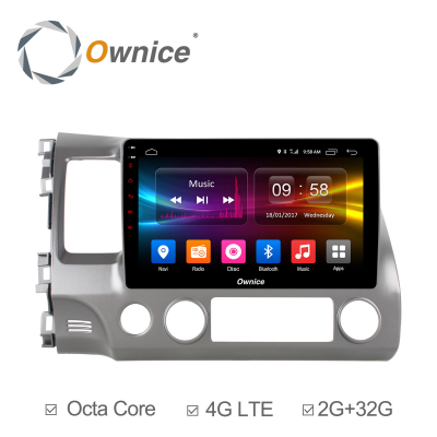 Штатная магнитола Ownice C500+ S1647P для Honda Civic 8 (Android 6.0)