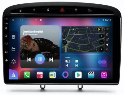 Штатная магнитола для Peugeot 308, 408 2010-2012 на Android 13, QLED/2K, 4G - FarCar S500 Plus (083M Graphite)