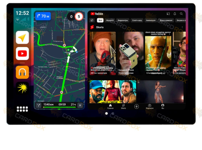Штатная магнитола Ford универсальный взамен квадратного на Android 10, DSP, 4G, IPS, Carplay - Cardrox CD-4278-13 (11-13 дюймов)
