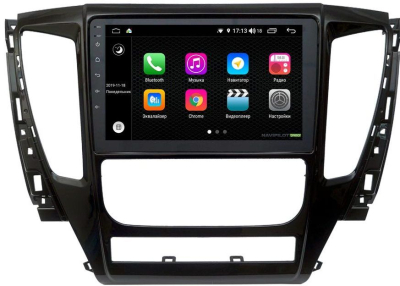 Штатное головное устройство Mitsubishi Pajero Sport (2016-) 9 дюймов на Android 10 NaviPilot NPD10L-WTG-M1181-09