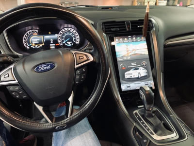 Магнитола Tesla для Ford Mondeo 5 2015+ кондиционер Carmedia ZF-1201-m Android 8.1 TESLA