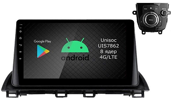 Штатная магнитола Roximo 2K / RI-2407 для Mazda 3, 2014- на Android 12 (8/128Gb)