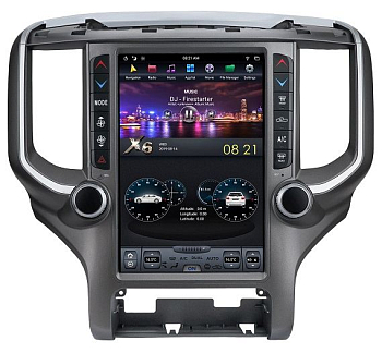 Магнитола Tesla для DODGE RAM 2017-2020  на Android 9.0 Carmedia ZF-1265-DSP