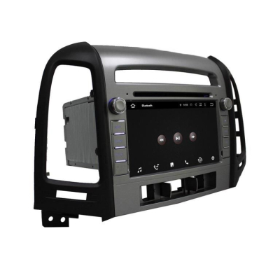 Штатная автомагнитола Hyundai Santa Fe 2006-2010 (до-рестайлинг, CM, 3 отверстия под кнопки) Carmedia KD-7021-P6 Android 9.0 DSP