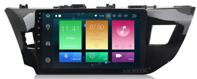 Штатное головное устройство Toyota Corolla E180/E170 2013+ вместо штатной рамки на Android 10 Carmedia MKD-1035-P5