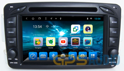 Штатное головное устройство MERCEDES G класс W463 2001-2006, C класс W203, CLK C209, W209, Vito, Viano на Android 8.1 CARMEDIA KR-7108-T8