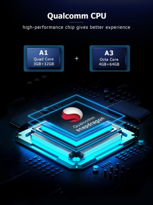 Андроид-блок для авто с штатным проводным CarPlay - Carmedia OL-AI на Android 10-11, проц. Snapdragon, 2/16, 3/32, 4/64, 4G-SIM, подключение по USB