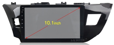 Штатное головное устройство Toyota Corolla E180/E170 2013+ вместо штатной рамки на Android 10 Carmedia MKD-1035-P5