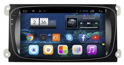 Штатное головное устройство Android 7.1 Carmedia DAFT-5695 для FORD Focus II, Mondeo, S-MAX, Galaxy, Tourneo, Transit Connect черный